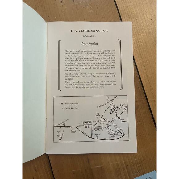 Vintage E.A. Clore & Sons Fine Furniture Catalog Price List. Madison Virginia - Picture 4 of 4